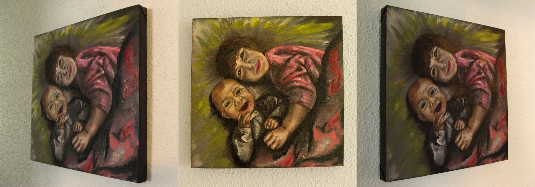 Oil painting - portrait - kids children