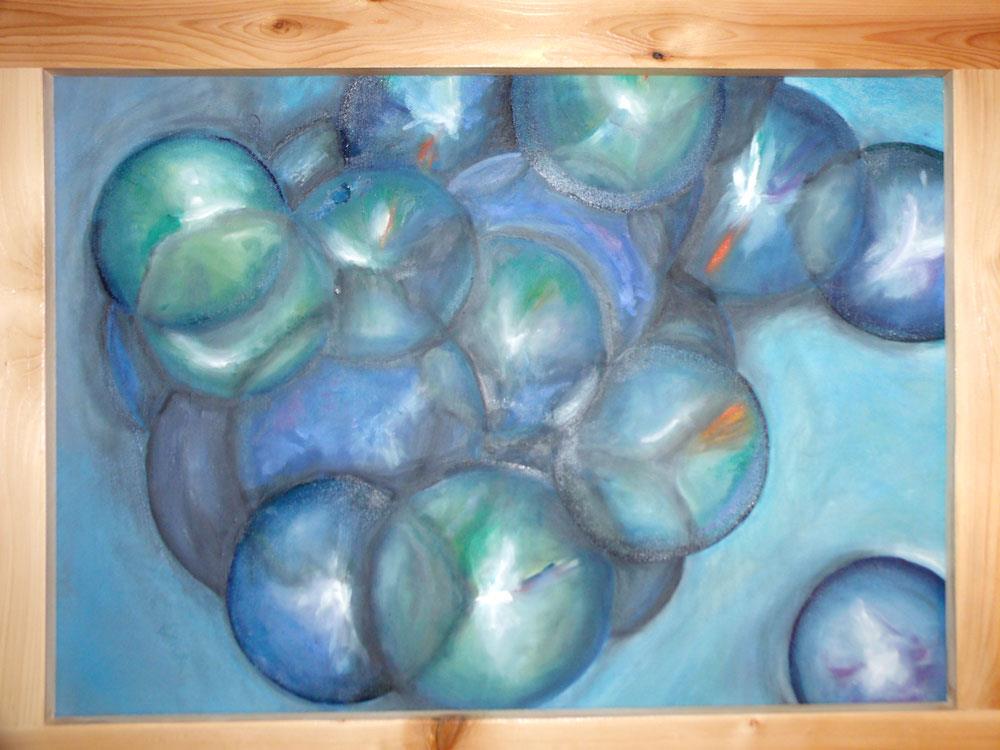 Oil painting - abstract - bubbles