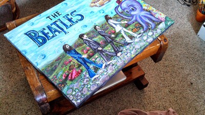 Acrylic painting - Beatles